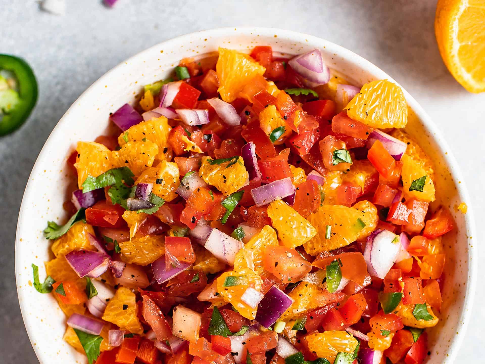 Orange tomato bowl