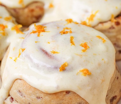 Cinnamon Rolls Orange Cream Cheese