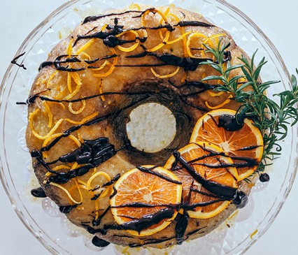 Orange Marble Cake