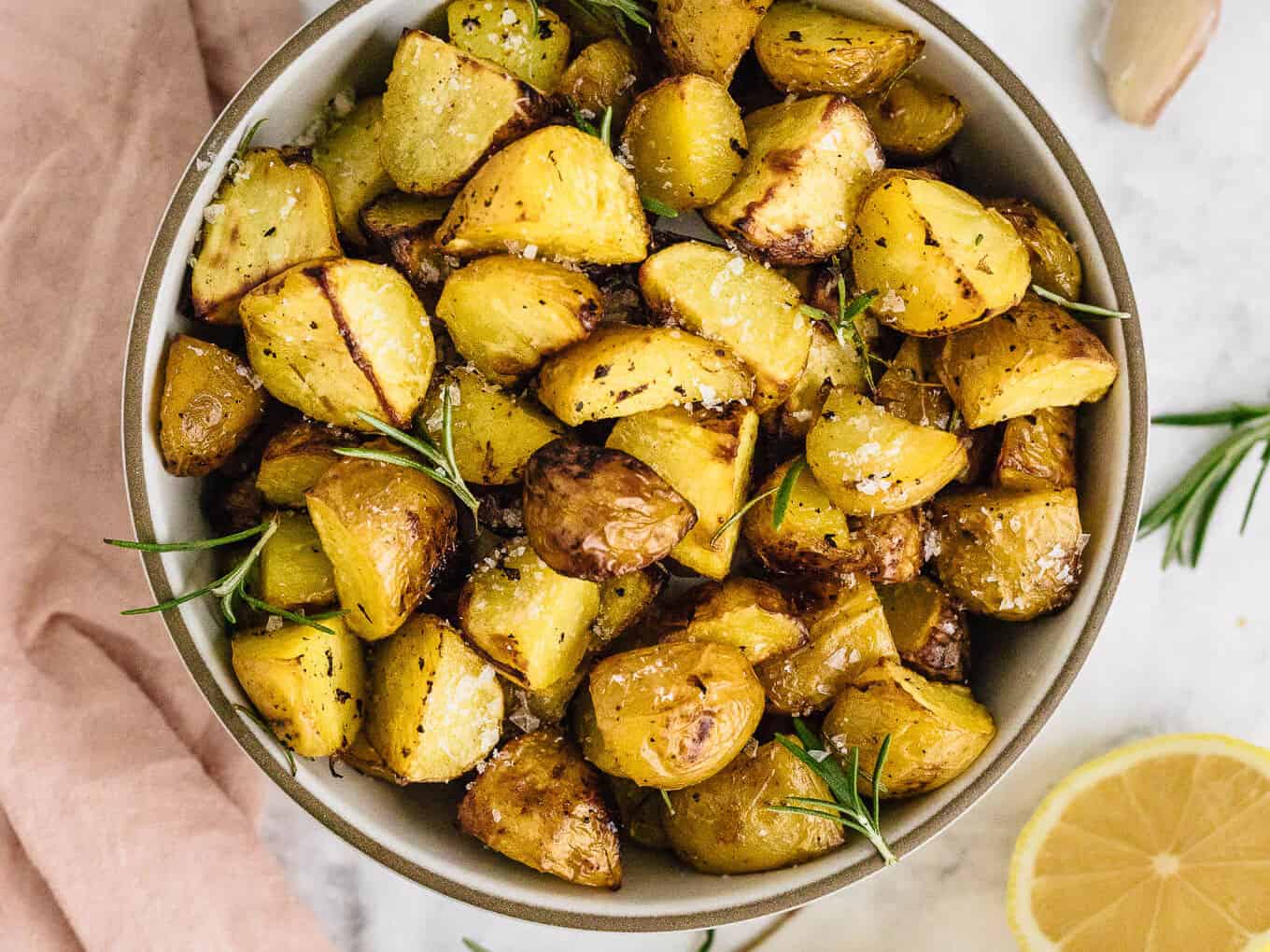 Crispy Lemon Roasted Potatoes