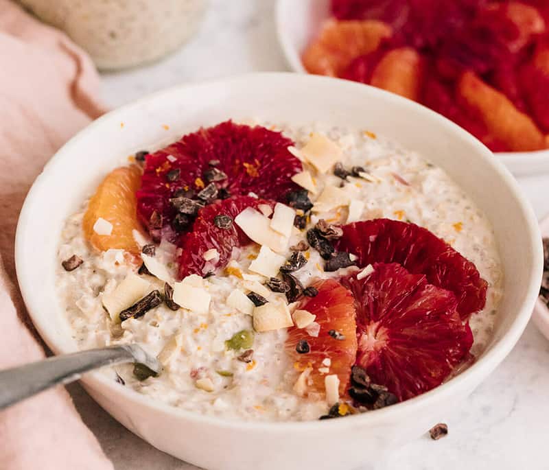 Blood Orange Bircher Museli