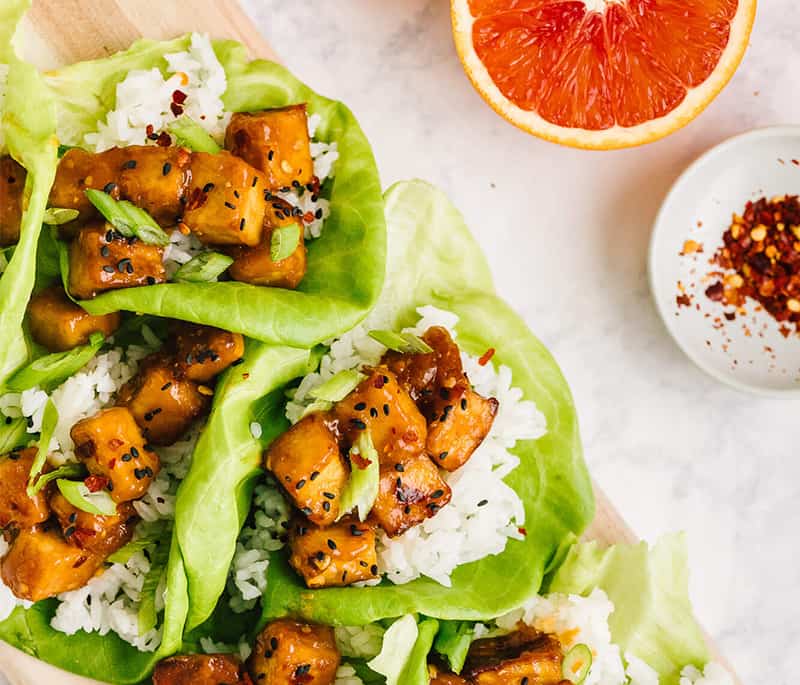 Tofu Lettuce Wraps